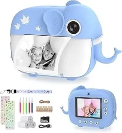 aparat-dla-dzieci-drukujacy-zdjecia-slon-bialo-niebieski-kamera-micro-usb