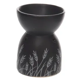 kominek-ceramiczny-na-olejki-czarny-z-trawa-pomysl-prezent-na-dzien-mamy