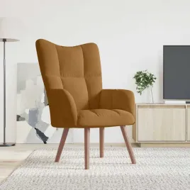 vidaxl-fotel-brazowy-obity-aksamitem