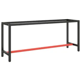 vidaxl-rama-do-stolu-roboczego-czerwono-czarna-190x50x79-cm-metal