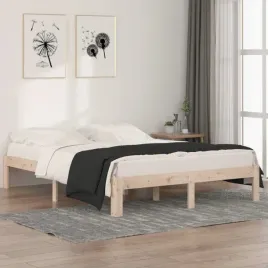 vidaxl-rama-lozka-lite-drewno-150x200-cm