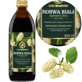 herbal100percent-sok-morwa-biala-wsparcie-prawidlowy-poziom-cukru-cukrzyca-500ml