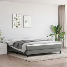 vidaxl-lozko-kontynentalne-ciemnoszara-160x200-cm-obita-tkanina