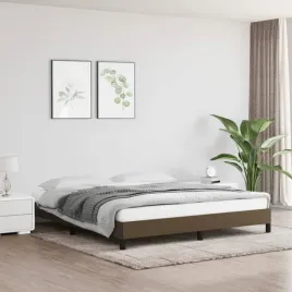 vidaxl-rama-lozka-bez-materaca-ciemnobrazowa-160x200-cm-tkanina