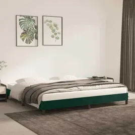 vidaxl-rama-lozka-bez-materaca-ciemnozielone-200x200-cm-aksamit