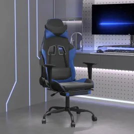 vidaxl-masujacy-fotel-gamingowy-z-podnozkiem-czarno-niebieski