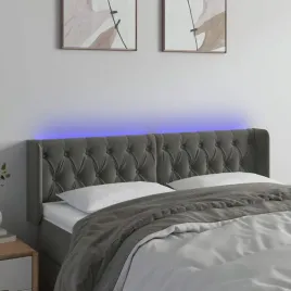 vidaxl-zaglowek-do-lozka-z-led-ciemnoszary-163x16x78-88-cm-aksamit