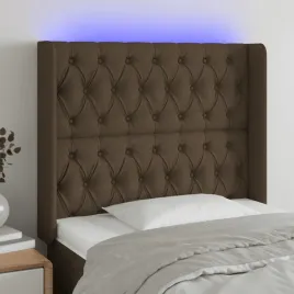 vidaxl-zaglowek-do-lozka-z-led-ciemnobrazowy-93x16x118-128-cm-tkanina