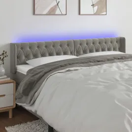 vidaxl-zaglowek-do-lozka-z-led-jasnoszary-203x16x78-88-cm-aksamit