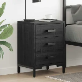 vidaxl-szafka-nocna-czarna-40x30x55-cm-drewno-sosnowe-z-odzysku
