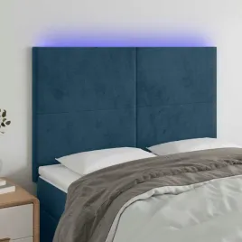 vidaxl-zaglowek-do-lozka-z-led-ciemnoniebieski-144x5x118-128-cm