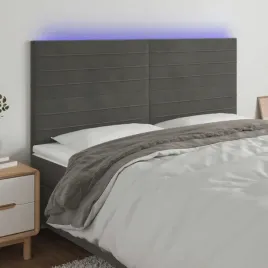 vidaxl-zaglowek-do-lozka-z-led-ciemnoszary-160x5x118-128-cm-aksamit