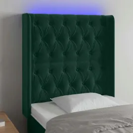 vidaxl-zaglowek-do-lozka-z-led-ciemnozielony-83x16x118-128-cm-aksamit