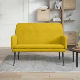 vidaxl-lawka-zolty-108x79x79-cm-tapicerowana-aksamitem