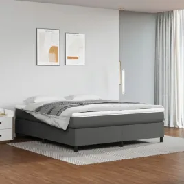 vidaxl-lozko-kontynentalne-szara-160x200-cm-sztuczna-skora