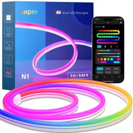 lepro-n1-ai-wifi-bt-elastyczna-inteligentna-neonowa-listwa-tasma-led-3m