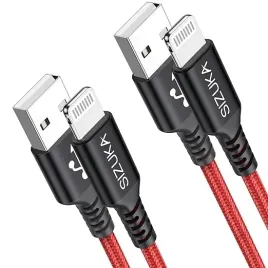 kabel-do-ladowania-2-sztuki-lightning-usb-a-3m-sizuka-nylonowy-czerwony