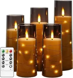 swiece-bezplomieniowe-led-z-czarnym-szklem-akrylowym-5-sztuk-dekoracyjne