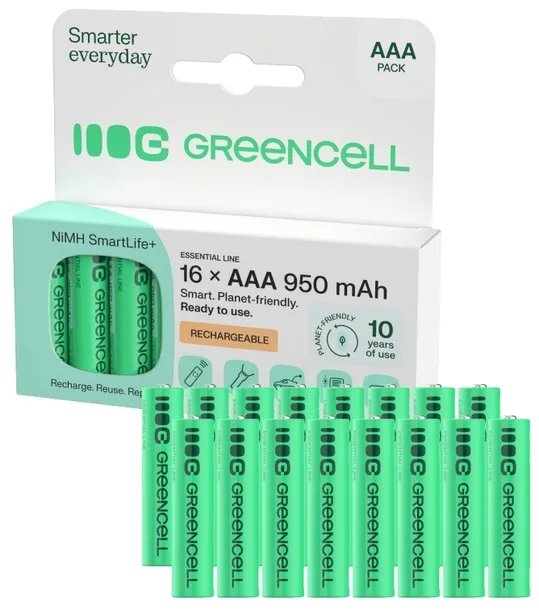 16X AKUMULATORKI BATERIE DO ŁADOWANIA AAA R3 950MAH NIMH DO PILOTA PADA