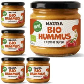 naura-eko-bio-hummus-marchewkowy-z-papryka-weganska-pasta-do-pieczywa-190g-x5