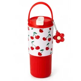 kubek-termiczny-z-uchwytem-i-ustnikiem-czerwony-w-wisienki-750ml-bd57