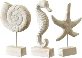 3x-drewniana-recznie-robiona-figurka-rozgwiazda-konch-i-konik-morski