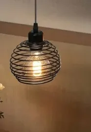 lampa-wiszaca-spirala-czarna-2-sztuki-metalowa-spirala-vintage