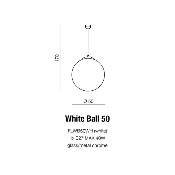 azzardo-az1329-white-ball-50-stan-nowy