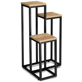 kwietnik-regal-stojak-na-kwiaty-potrojny-czarny-loftowy-jasny-braz-sz5