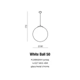 azzardo-az1329-white-ball-50-stan-nowy