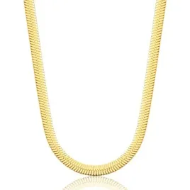 naszyjnik-stal-szlachetna-pozlacana-14k-zlotem-zylka-5mm-nst2309