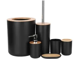 zestaw-lazienkowy-szczotka-do-lazienki-wc-dozownik-kosz-czarny-komplet-6w1
