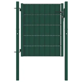 vidaxl-brama-ogrodzeniowa-pvc-i-stalowa-100x100-cm-zielona