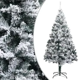 vidaxl-sztuczna-choinka-osniezona-zielona-240-cm-pvc