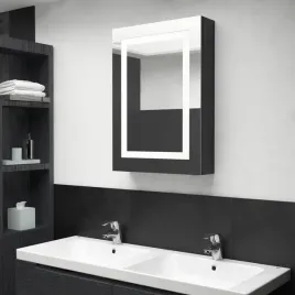 vidaxl-szafka-lazienkowa-z-lustrem-i-led-lsniaca-czern-50x13x70-cm