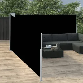 vidaxl-zwijana-markiza-boczna-czarna-100-x-1000-cm