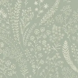 tapeta-w-drobne-liscie-polne-kwiatki-ziola-styl-skandynawski-boho