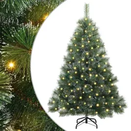 nowoczesna-stozkowa-dekoracja-swiateczna-z-lampkami-led-zielona-150-cm