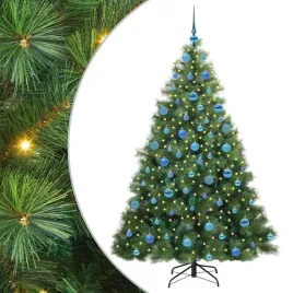 nowoczesna-stozkowa-dekoracja-swiateczna-z-lampkami-led-zielona-180-cm