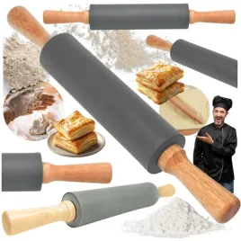 walek-kuchenny-do-ciasta-silikonowy-szary-walek-obrotowy-drewno-39x52cm