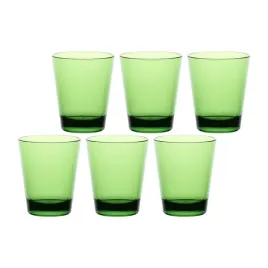 roseandtulipani-zestaw-6-szklanek-440-ml-fiaba-zielony