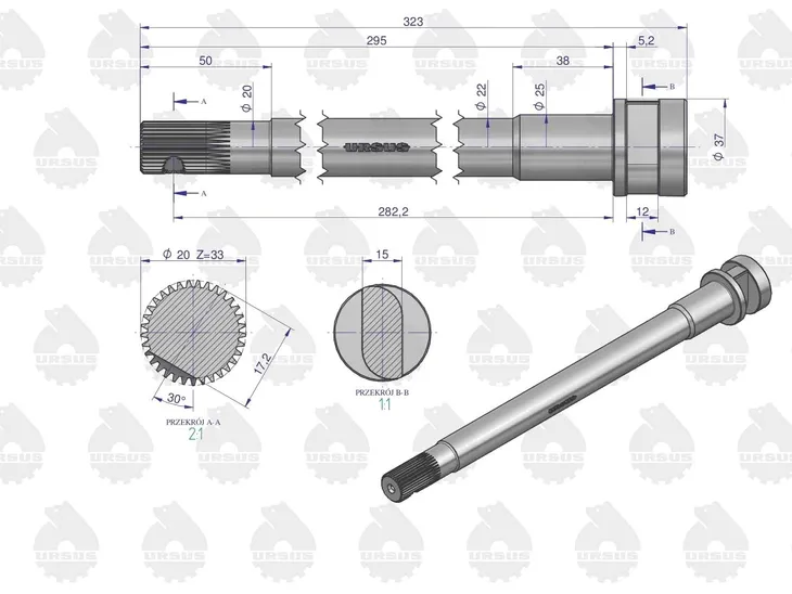 walek-hamulca-lewy-c-330-oryginal-ursus-stan-nowy-producent-czesci-ursus
