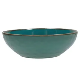 roseandtulipani-zestaw-2-misek-do-salatek-z-kamionki-26-cm-niebiesko-zielony