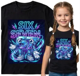 dziecieca-koszulka-czarna-128-t-shirt-six-seven-67-viral-tiktok-brainrot