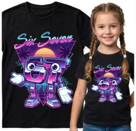 dziecieca-koszulka-czarna-128-t-shirt-six-seven-67-viral-tiktok-brainrot