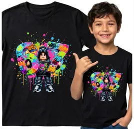 dziecieca-koszulka-czarna-146-t-shirt-roblox-six-seven-brainrot-tiktok
