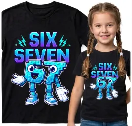 dziecieca-koszulka-czarna-122-t-shirt-six-seven-67-viral-tiktok-brainrot