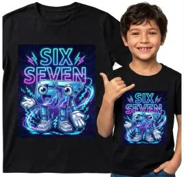 dziecieca-koszulka-czarna-122-t-shirt-six-seven-67-viral-tiktok-brainrot