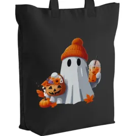 torba-bawelniana-czarna-na-zakupy-jesienne-wzory-pumpkin-spice