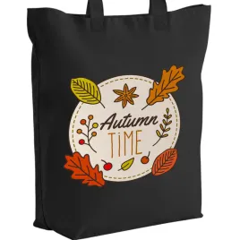 torba-bawelniana-czarna-na-zakupy-jesienne-wzory-pumpkin-spice